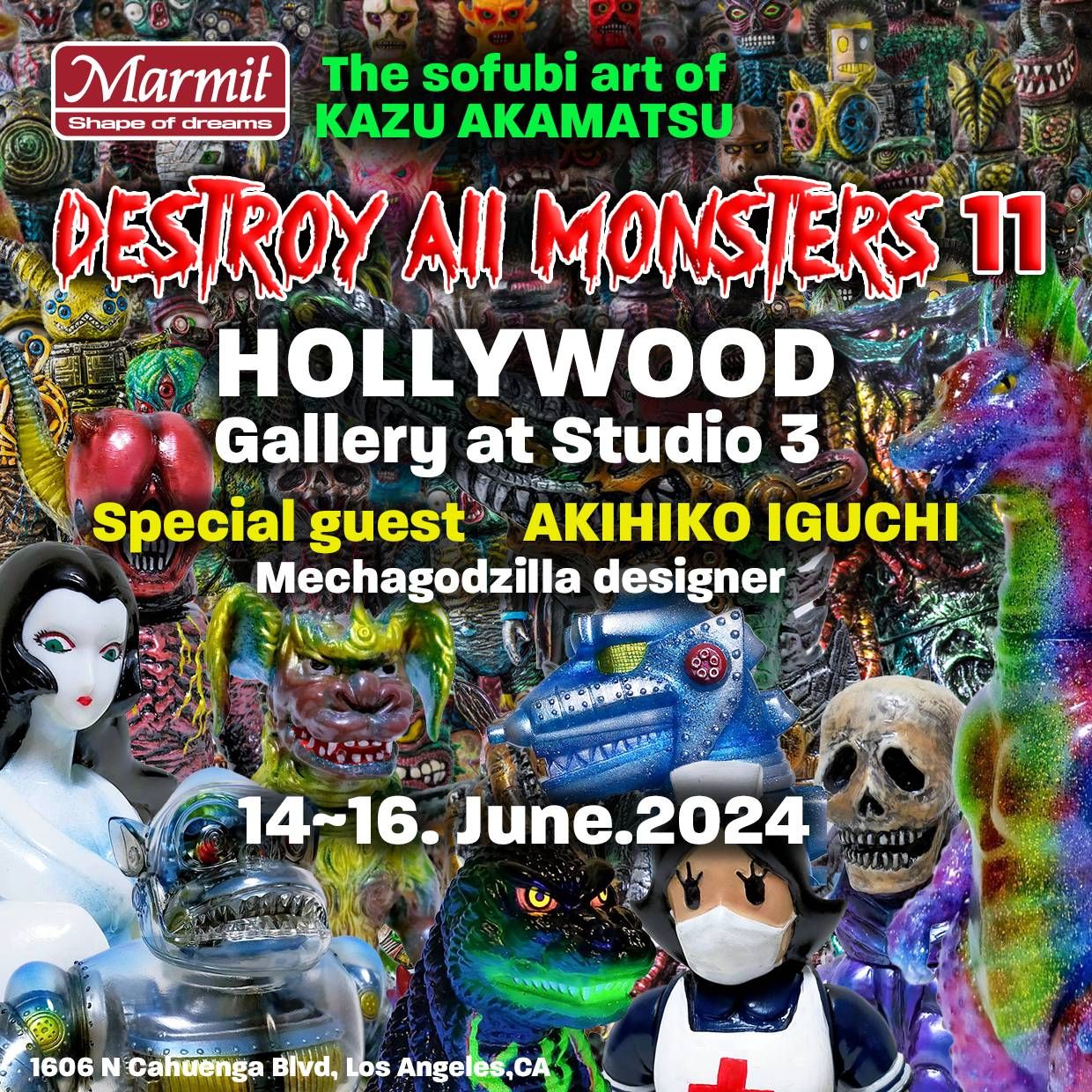 赤松和光個展「Destroy all monsters 11」ハリウッドで２回目となる個展開催!!